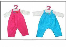 Одежда для кукол – комбинезон, красный/синий (Junfa Toys, GC18-8) - миниатюра