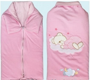 Плед-конверт розовый мех, велюр (Золотой Гусь, 30026-z)