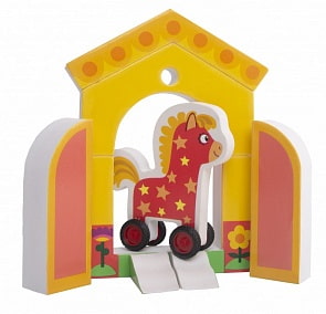 Конструктор мягкий - Лошадка Иго-Го, EVA (Деревяшки, 18WEVA05)