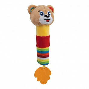 Погремушка-пищалка с прорезывателем - Медвежонок (Умка, RS-B)