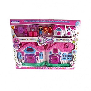 Дом для кукол Dream House с мебелью и фигурками, свет и звук (Shantou,1609Z263sim)