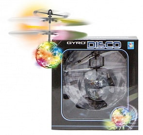 Летающий шар на сенсорном управлении Gyro-Disco, свет, диаметр 4,5 см (1Toy, Т10794)