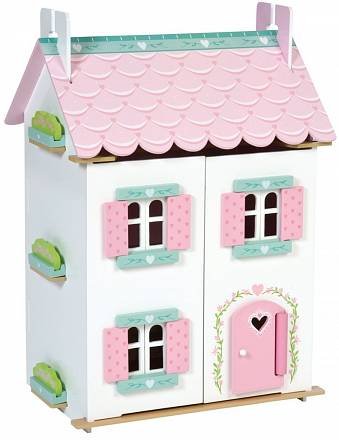 Детский игрушечный кукольный домик - Нежные сердечки 