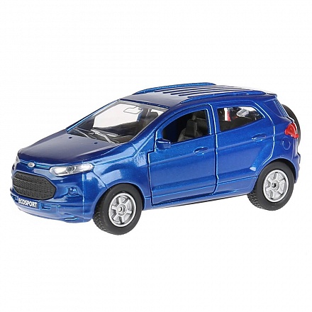 Модель Ford Ecosport, синий, 12 см, открываются двери, инерционный -WB)