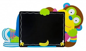 Доска подвесная для рисования мелом - Обезьянка, от 3 лет (Alex, 34WP)