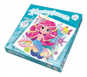 Аппликация бусинами - Маленькая русалка (Десятое королевство, 01975ДК)