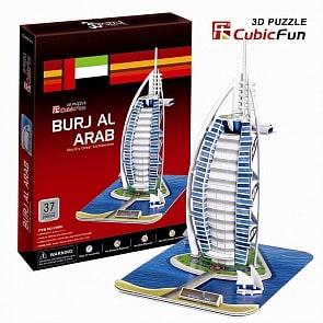 3D puzzles. Объёмный пазл Бурж эль Араб, Дубаи (Cubic Fun, C065h)