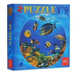 Пазлы круглые 179 элементов – Океан (Hatber, 179ПЗк4-04109)