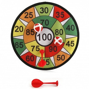 Дартс с липучкой 27,5 см, 2 шарика, 2 дротика (B1604765sim)