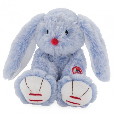 Мягкая игрушка Руж – Заяц. Голубой, 31 см 