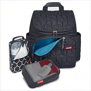 Рюкзак для мамы на коляску с аксессуарами - Черный (Skip Hop, SH 203101veg)