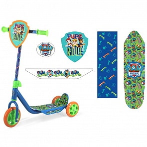 Самокат 3-колесный из серии Щенячий патруль, сталь, колеса пвх 145 и 120 мм. (006PPL-2)
