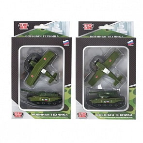 Набор из 2-х единиц военной техники, 7,5 см (Технопарк, 20215-R) 