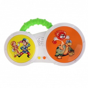 Развивающий барабан, 24 любимые песни и потешки, свет и звук (Умка, B1452960-R)