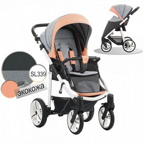 Детская прогулочная коляска – Nico, шасси белая/BIA SL339 (Bebetto, WB142_SL339)