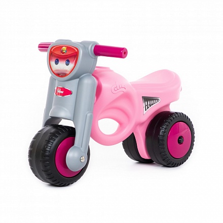 Каталка-мотоцикл Мини-мото, розовая 