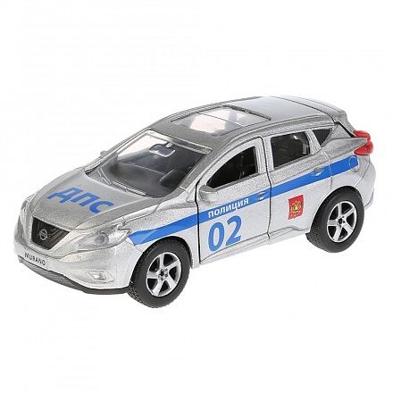 Металлическая инерционная модель – Nissan Murano Полиция, 12 см 