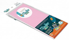 Эко-пластик к 3Д ручке 3Doodler Start, цвет розовый, 24 штуки (WobbleWorks, 3DS-ECO18-BPINK-24)