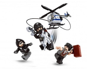Конструктор – Полиция. Патруль справедливости: вертолет с фигурками, 122 детали (Ausini, 23416)