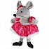 Мягкая игрушка – Мышка с бантиком и в платье, 15 см  - миниатюра №2