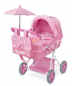 Коляска с сумкой и зонтиком - Мария, 60 см (DeCuevas, 85023)