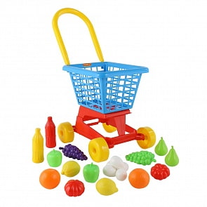 Тележка Supermarket №1 и набор продуктов (Полесье, П-42989)