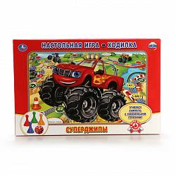 Настольная игра-ходилка – Суперджипы (Умка, 4690590110249sim) - миниатюра