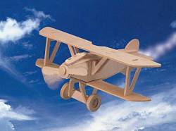 Сборная деревянная модель - Самолёт Альбатрос (Wooden Toys, P059) - миниатюра