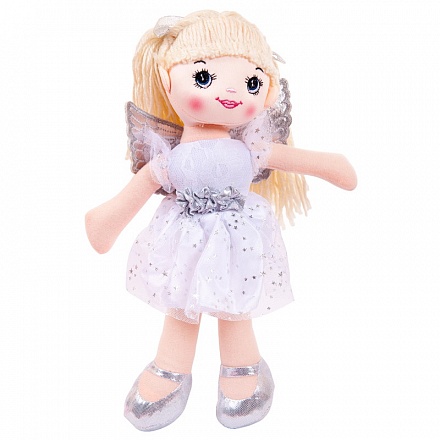 Кукла мягконабивная - Балерина, белый, 30 см 