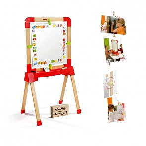 Деревянная комбинированная доска-мольберт с аксессуарами  (Smoby, 28029)