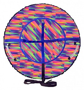 Санки надувные – тюбинг, розовое северное сияние, диаметр 105 см. (RT, 5218RT)