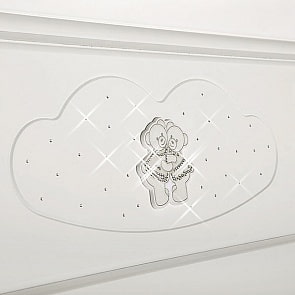 Аппликация для пеленального комода – Bagnetto Chaton, белый (Feretti, APL-B/COM-CH-01)