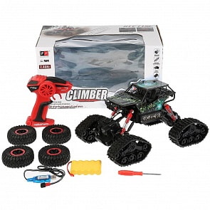 Джип радиоуправляемый на аккумуляторе, гусеницы и колеса, USB з/у (B1772860)