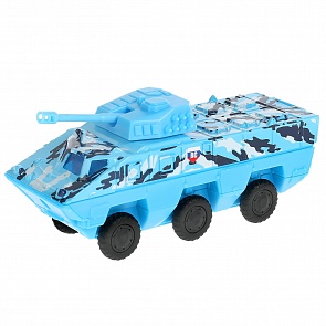 Машина Броневик 15 см двери и багажник открываются подвижные детали инерционная металлическая (Технопарк, SB-17-39-B-M BLUE)