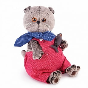 Мягкая игрушка – Басик в красном комбинезоне, 22 см (Budi Basa, Ks22-066)