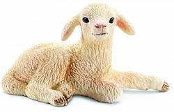 Фигурка – Ягненок лежит (Schleich, 13745k) - миниатюра