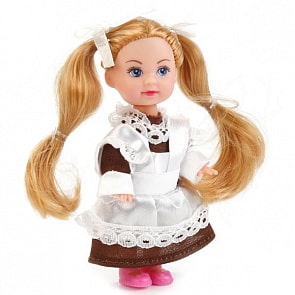 Кукла – Машенька-школьница, 12 см (Карапуз, MARY1027-BBsim)