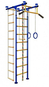 Детский спортивный комплекс Юнга 2.1, желтые перекладины (Вертикаль, Юнга2_1)