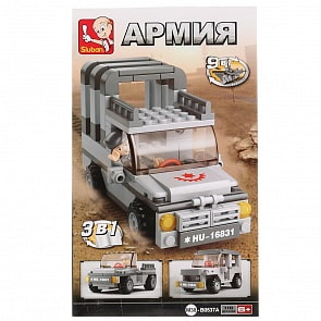 Конструктор с фигурками - Машина, 110 деталей (Sluban, M38-B0537A)