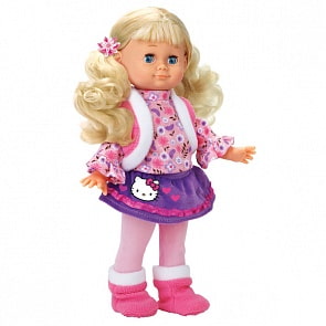 Интерактивная кукла 30 см., поет, рассказывает стихи, из серии «Hello Kitty» (Карапуз, 13538A-HELLO KITTYsim)