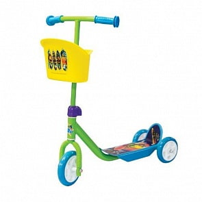 Самокат трехколесный с корзиной TMNT  (Gulliver,  16TMNT3WST)