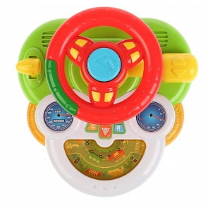 Музыкальный руль – Поехали, стихи М. Дружининой, свет и звук (Умка, WD3740-R)