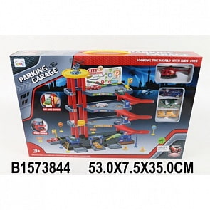 Парковка с аксессуарами, машинками и вертолетом (B1573844sim)