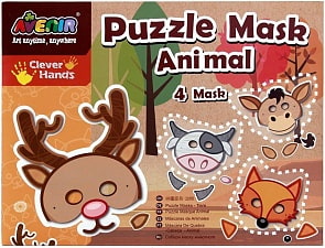 Набор-пазл для создания масок Животные (Avenir, CH1053)