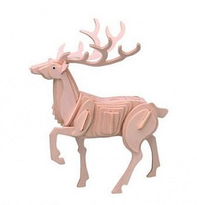 Модель деревянная сборная - Благородный олень (Wooden Toys, M031)