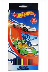 Карандаши цветные - Hot Wheels, 12 цветов (Centrum, 88771) - миниатюра