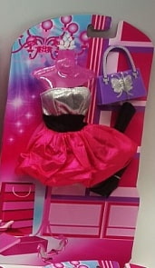 Одежда для кукол – серия София, 29 см. Платье, сумка, сапоги (Карапуз, 66243-7-S-BBsim)