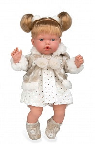 Интерактивная кукла с мягким телом Arias Elegance 28 см, с соской (Arias, Т16342)