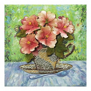 Мозаика из пайеток на холсте - Летний букет (Волшебная мастерская, МХ-12)