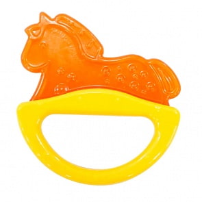 Погремушка с эластичным прорезывателем Canpol - Лошадка, желтый, 0+ (Canpol, CAN-13/107)
